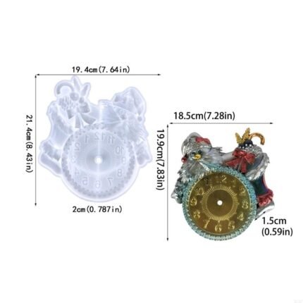 قالب ساعة كريسماس