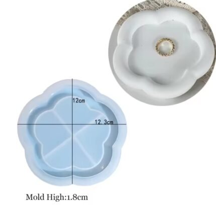 قالب طبق وردة