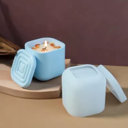 قالب علبة بغطاء لف