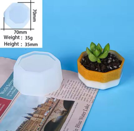 7cm hexagonal pot mold