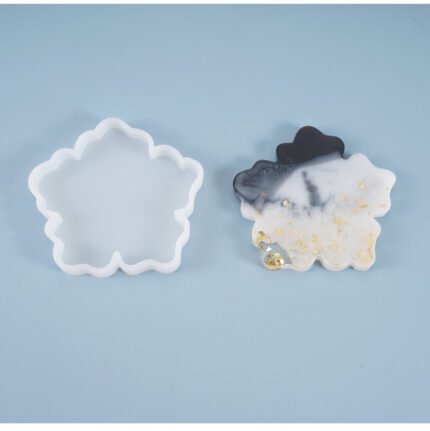 قالب كوستر وردة 10سم