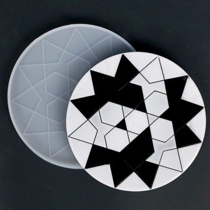 Geometric coaster template